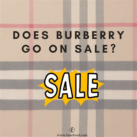 when does burberry go on sale 2022